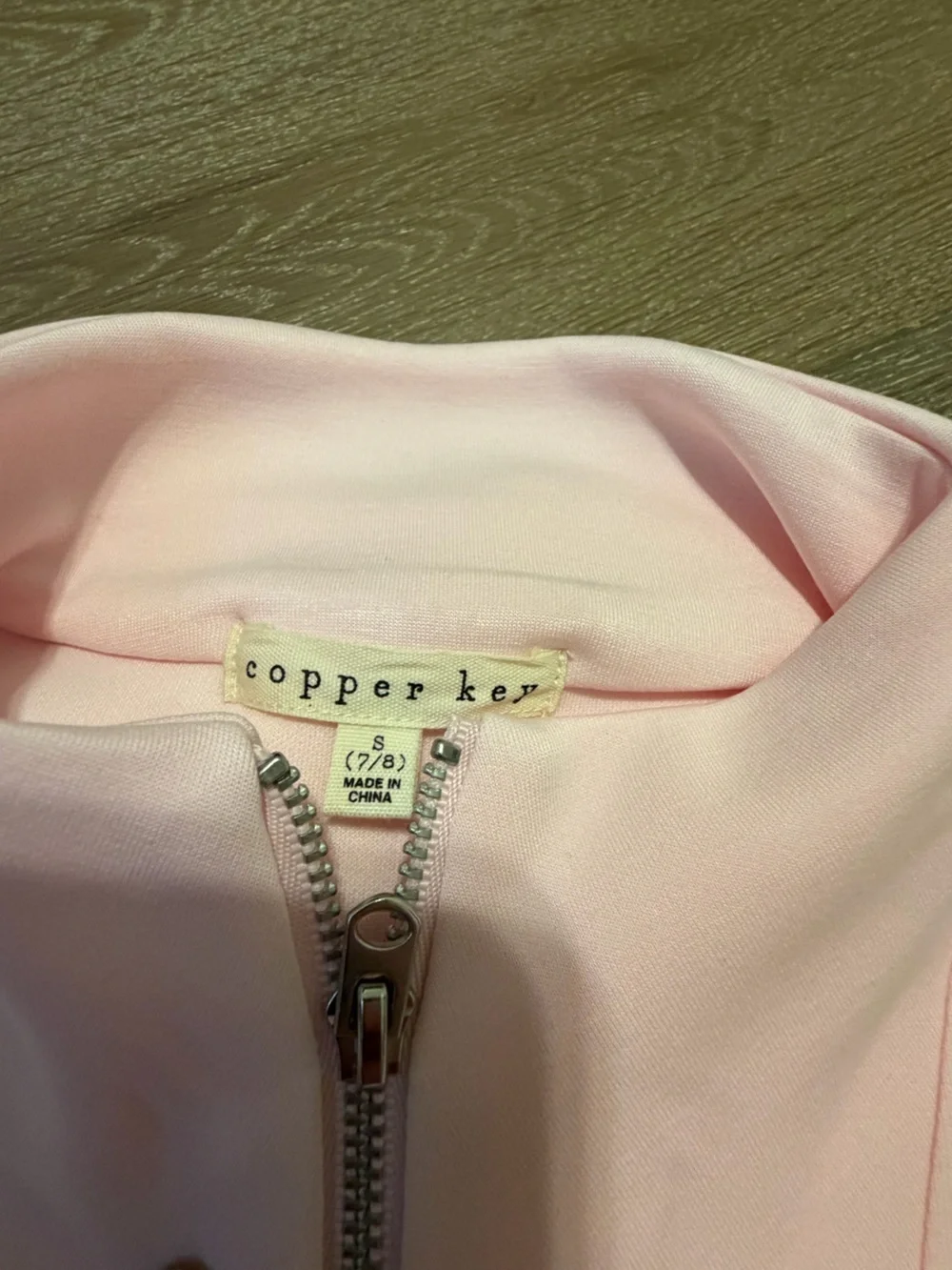 NWOT Pink Sleeveless Zip-Front Romper